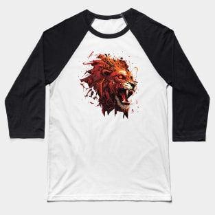 angry lion Baseball T-Shirt